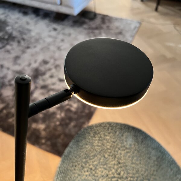 Highlight Oplaadbare én dimbare 1-lichts vloerlamp Round Move met geïntegreerde LED