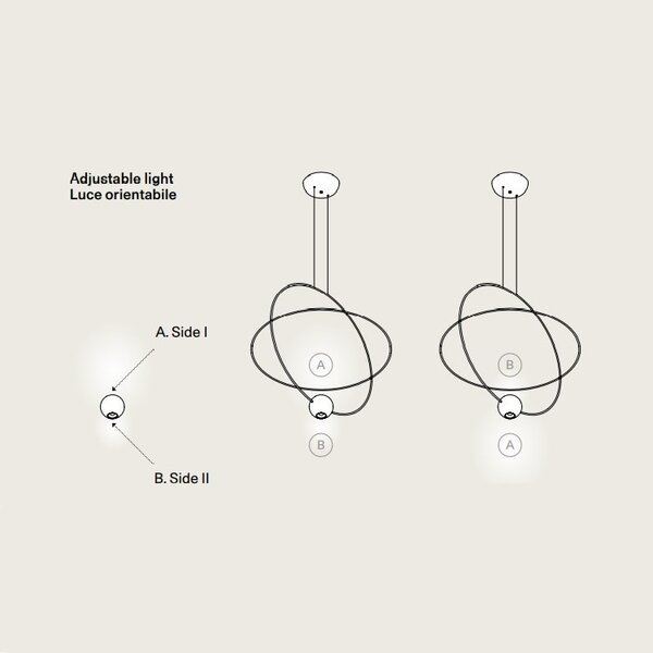 Lodes Dimbare hanglamp Elara Large met geïntegreerde LED
