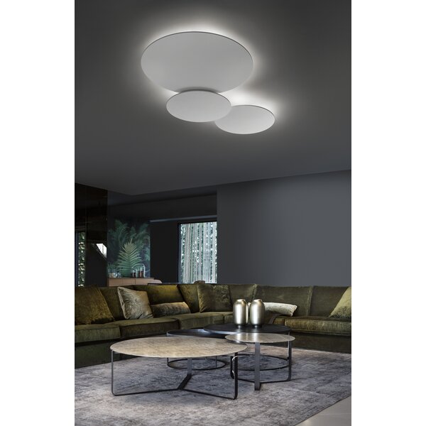 Lodes Dimbare wand-plafondlamp Puzzle Mega Round Small met geïntegreerde LED