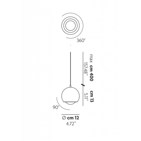 Lodes Dimbare hanglamp Spider met geïntegreerde LED
