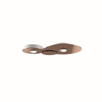 Lodes Dimbare 2-lichts plafondlamp Bugia Double met geïntegreerd LED