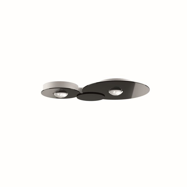 Lodes Dimbare 2-lichts plafondlamp Bugia Double met geïntegreerd LED
