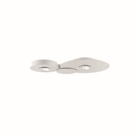 Lodes Dimbare 2-lichts plafondlamp Bugia Double met geïntegreerd LED
