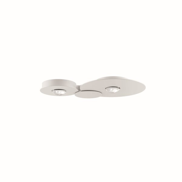 Lodes Dimbare 2-lichts plafondlamp Bugia Double met geïntegreerd LED