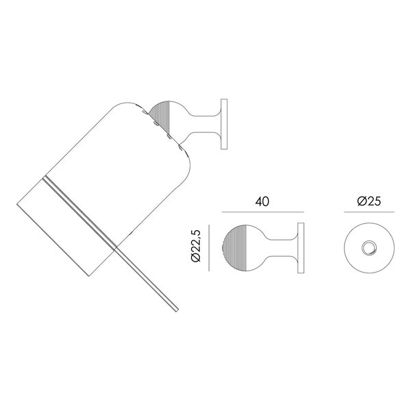 Tonone Dimbare wandlamp One met geïntegreerde LED