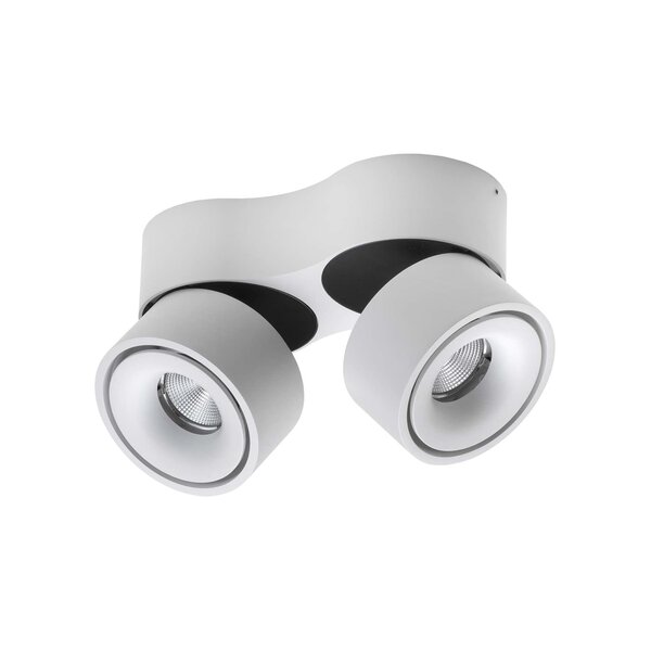 Antidark Kantelbare, draaibare én dimbare 2-lichts opbouwspot Easy W2100 met geïntegreerde LED