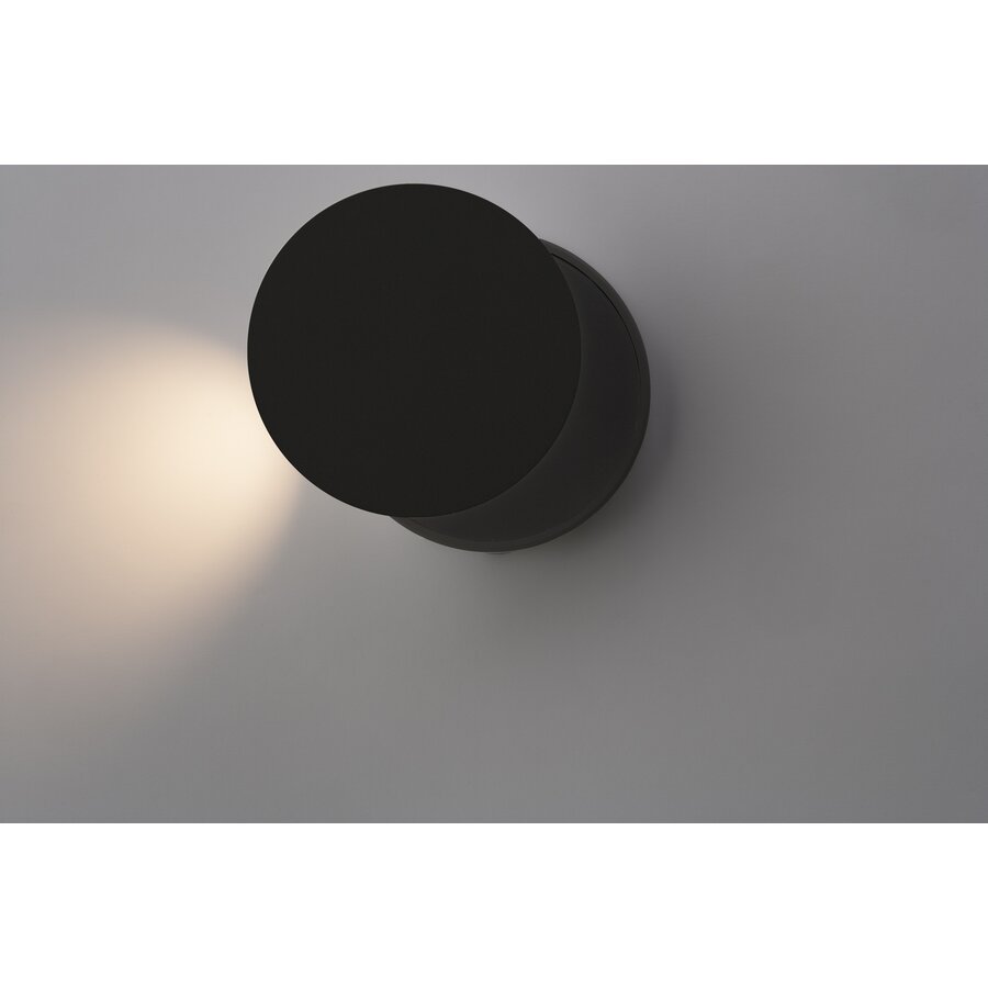 Kantelbare én dimbare wandlamp Dot W120 met geïntegreerde LED