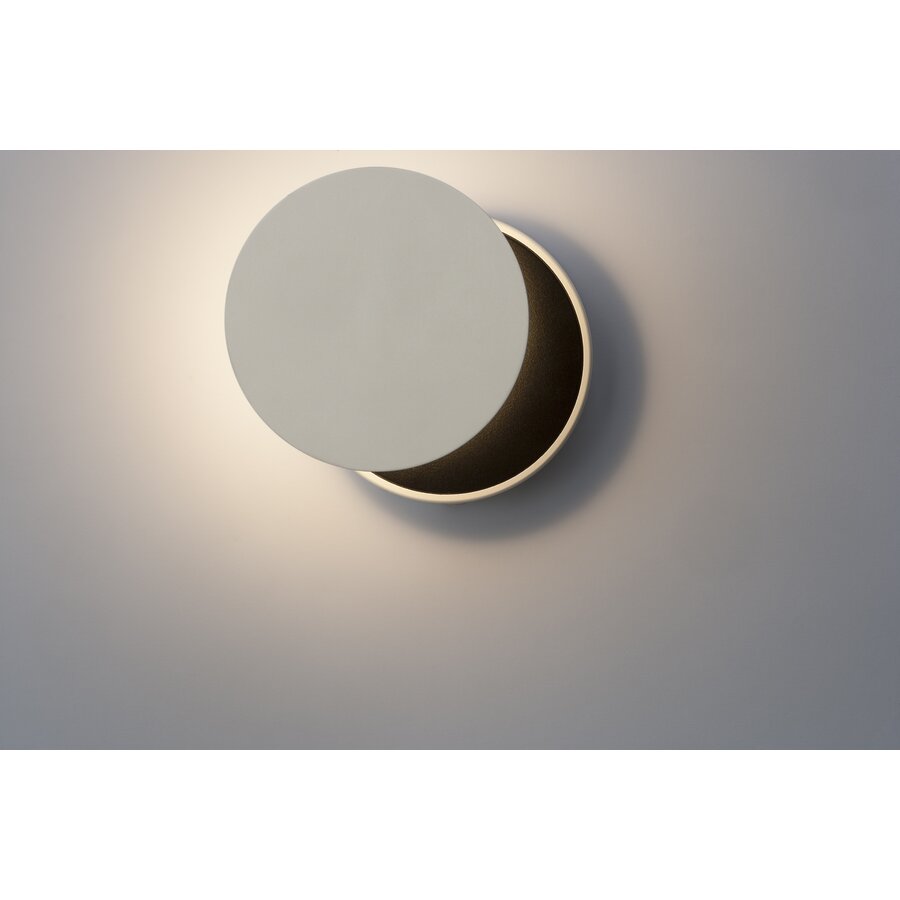 Kantelbare én dimbare wandlamp Dot W120 met geïntegreerde LED