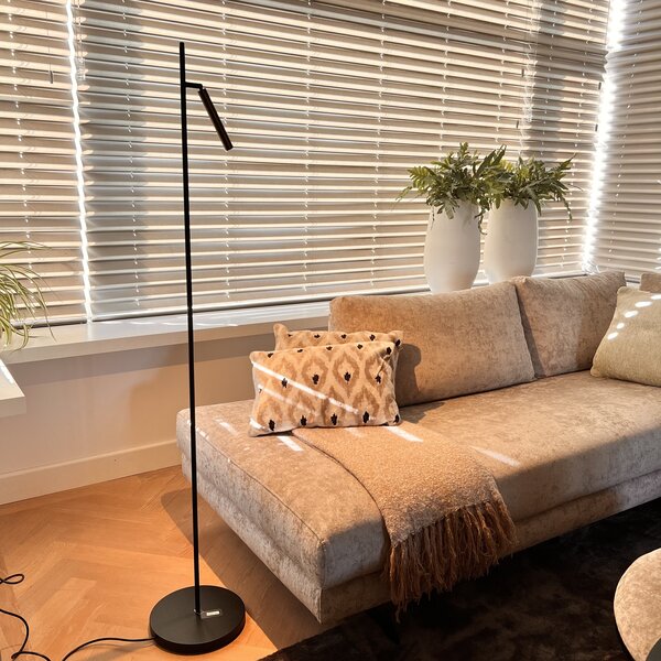 Masterlight 'Dim to Warm' dimbare 1-lichts vloerlamp Flute met geïntegreerde LED