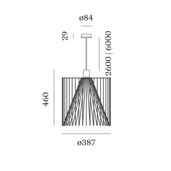 Wever & Ducré Hanglamp Wiro 3.8