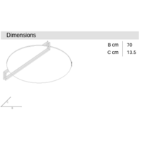 Dimbare plafond lamp Essenza 70 met geïntegreerde LED  - Copy