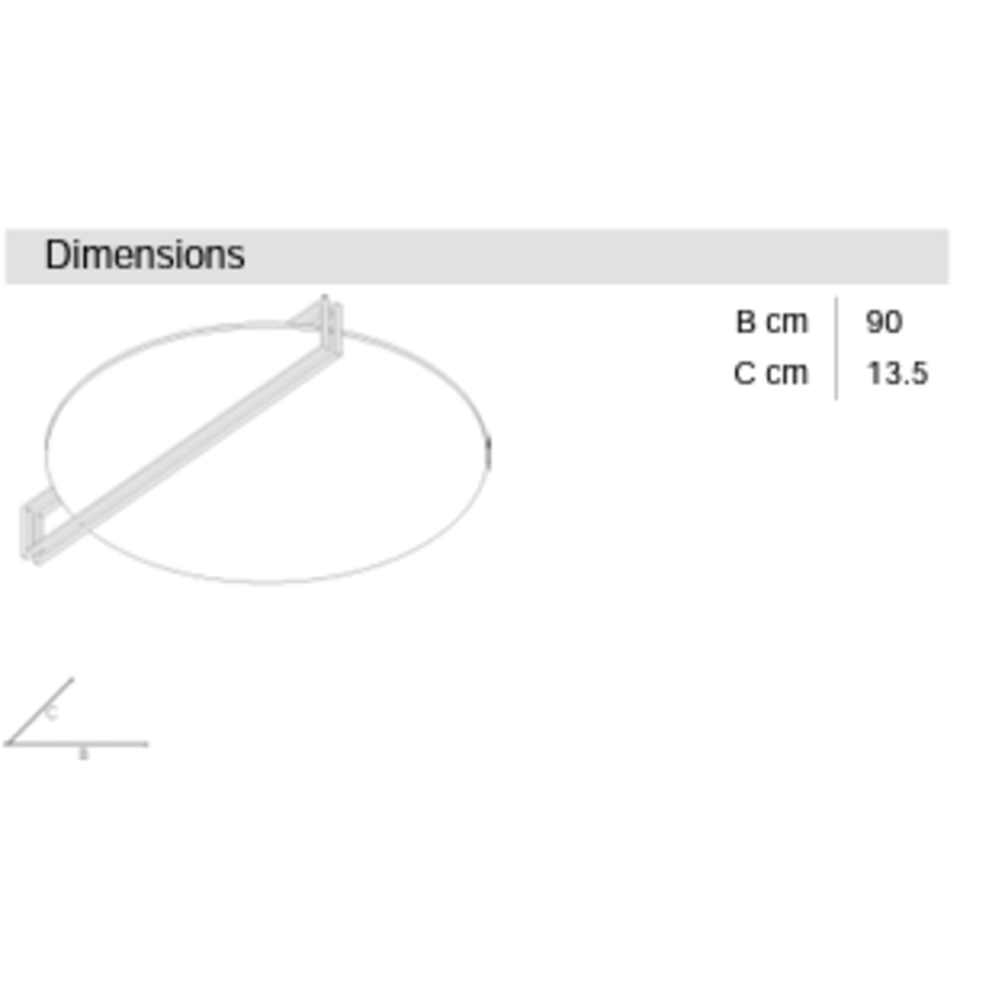 Dimbare plafond lamp Essenza 90 met geïntegreerde LED  - Copy - Copy