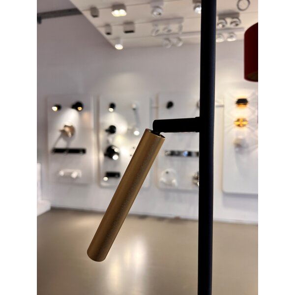 Masterlight 'Dim to Warm' dimbare 1-lichts vloerlamp Flute met geïntegreerde LED