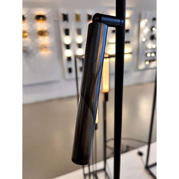 Masterlight Dimbare 2-lichts vloerlamp Flute met geïntegreerde LED