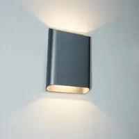 Dimbare in- en outdoor wandlamp Diaz Large met geïntegreerde LED