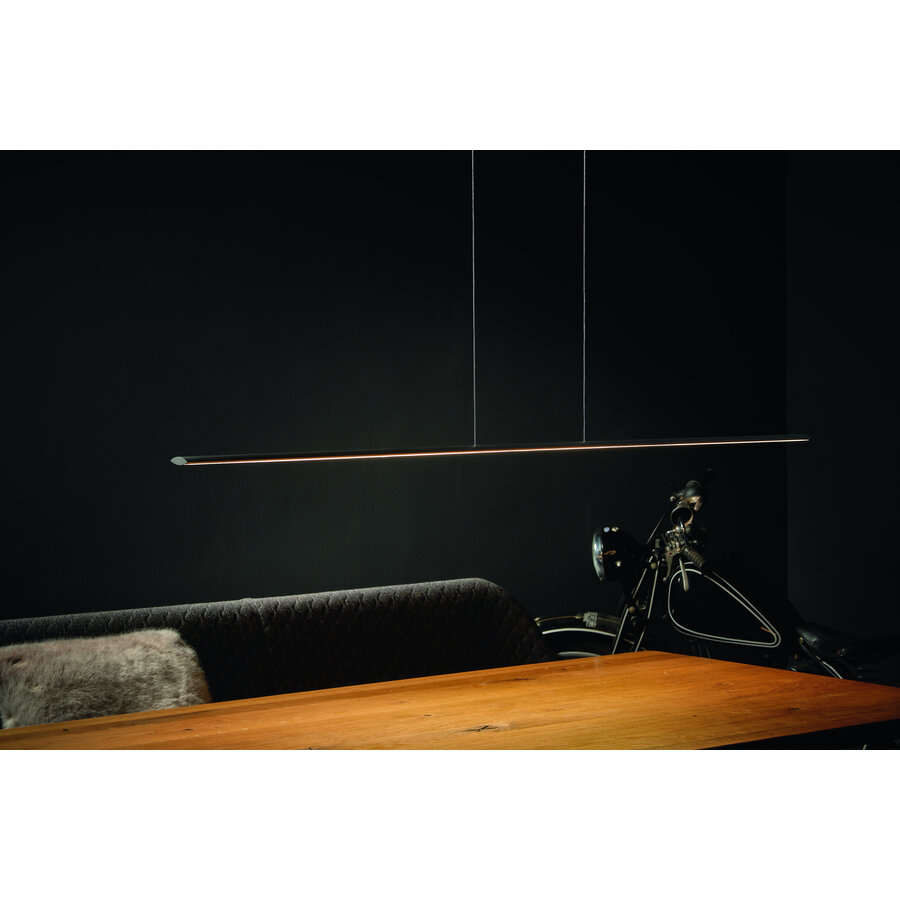 In hoogte verstelbare en (Dim to Warm) dimbare hanglamp Epsilon RR met geïntegreerde LED - Lengte 123 cm