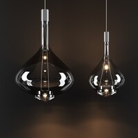 Dimbare hanglamp Sky-Fall Large met geïntegreerde LED  Showroom model