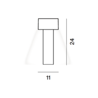Foscarini 3-staps dimbare en oplaadbare tafellamp Fleur met geïntegreerde LED