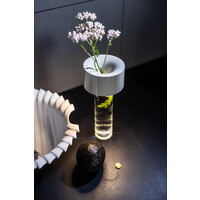 3-staps dimbare en oplaadbare tafellamp Fleur met geïntegreerde LED