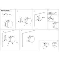 Antidark Kantelbare, draaibare én dimbare wandlamp Dot W120 met geïntegreerde LED