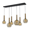 Masterlight 6-lichts hanglamp Bella - L 130 cm x B 25 cm - AKTIE