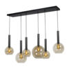Masterlight 6-lichts hanglamp Bella - L 130 cm x B 25 cm - SHOWROOM MODEL