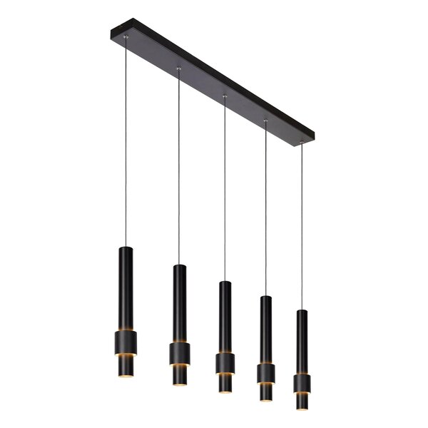 Lucide Dimbare 5-lichts hanglamp Margary met geïntegreerde LED
