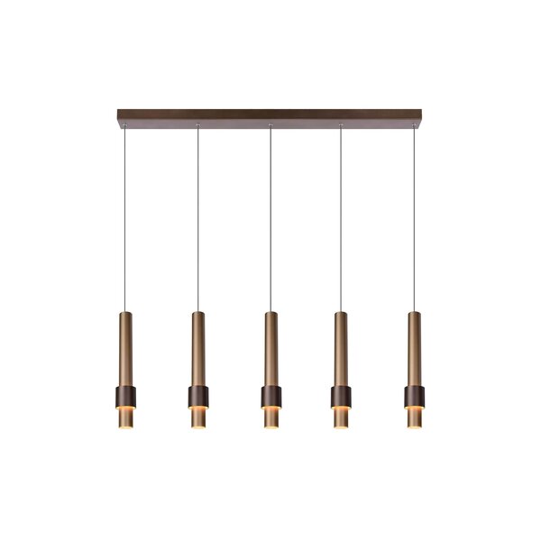 Lucide Dimbare 5-lichts hanglamp Margary met geïntegreerde LED