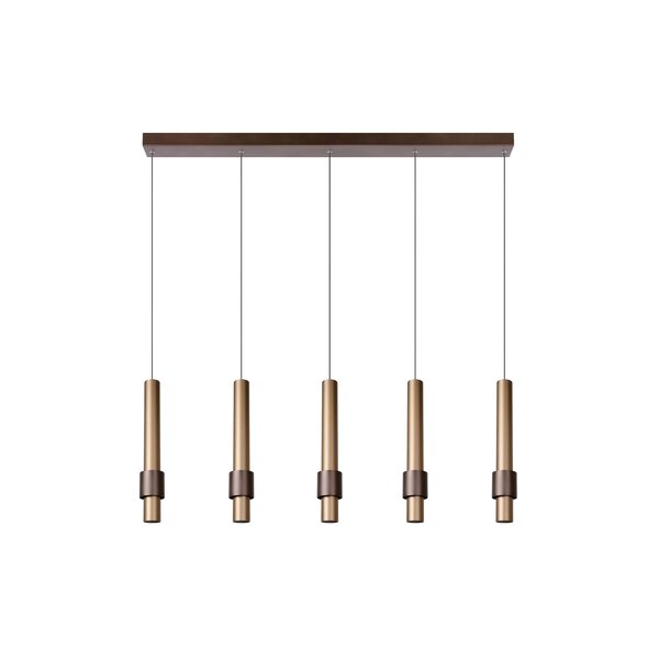 Lucide Dimbare 5-lichts hanglamp Margary met geïntegreerde LED