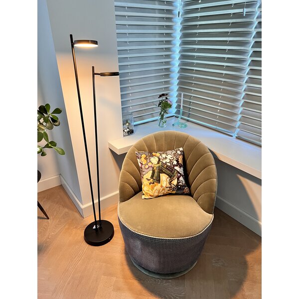 Highlight Oplaadbare én dimbare 2-lichts vloerlamp Round Move met geïntegreerde LED