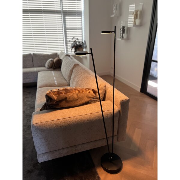 Highlight Oplaadbare én dimbare 2-lichts vloerlamp Round Move met geïntegreerde LED