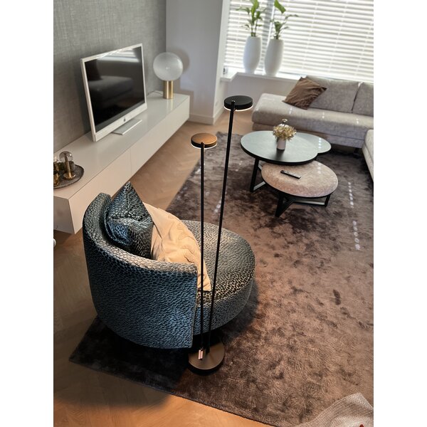 Highlight Oplaadbare én dimbare 2-lichts vloerlamp Round Move met geïntegreerde LED