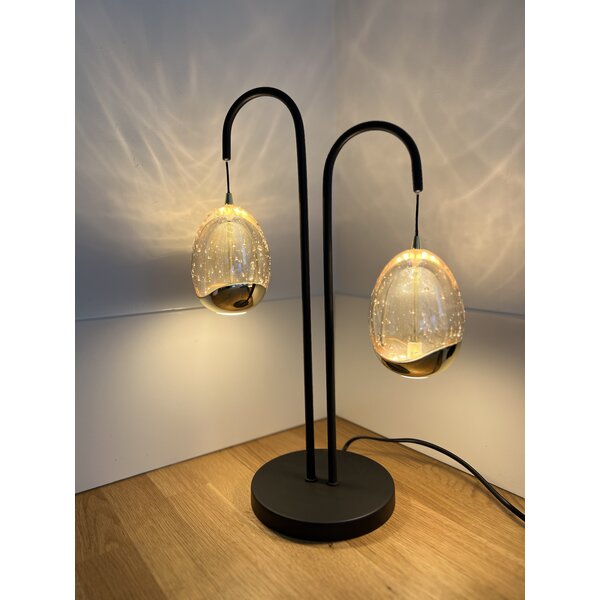 Highlight Dimbare 2-lichts tafellamp Golden Egg met geïntegreerde LED