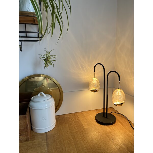 Highlight Dimbare 2-lichts tafellamp Golden Egg met geïntegreerde LED