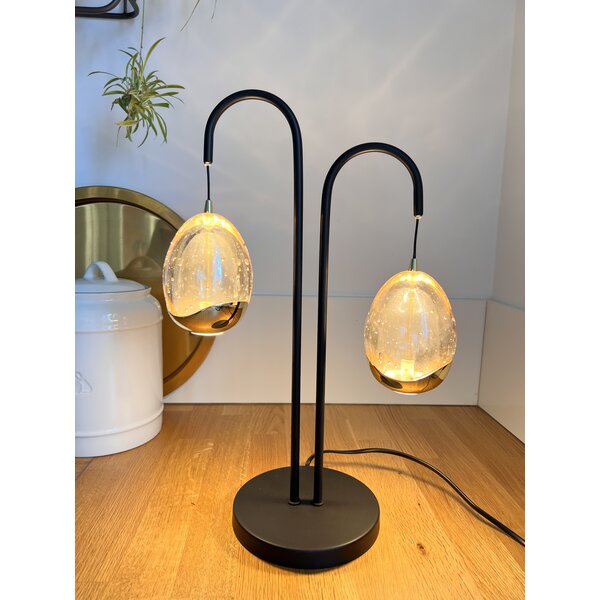 Highlight Dimbare 2-lichts tafellamp Golden Egg met geïntegreerde LED