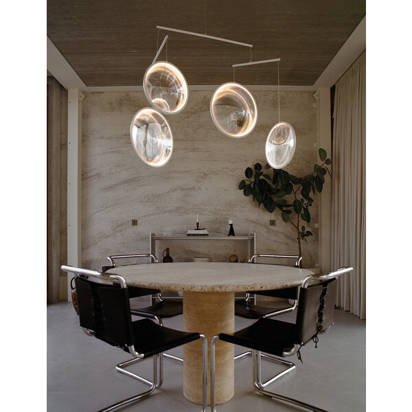DCW Éditions 4-lichts hanglamp Focus x4 met geïntegreerde LED