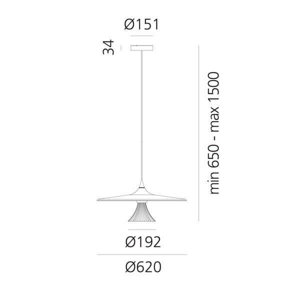 Artemide Dimbare hanglamp Ipno met geïntegreerde LED
