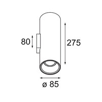 Wandlamp Lotis Tube Wall