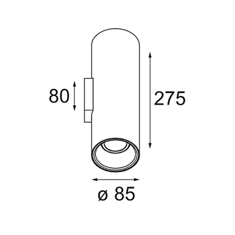 Wandlamp Lotis Tube Wall