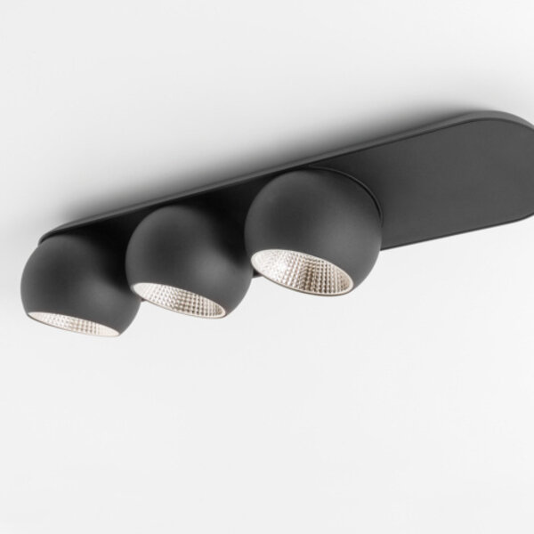 Modular Dimbare, draaibare en kantelbare 3-lichts opbouwspot Marbul met geïntegreerde LED | 2700 K