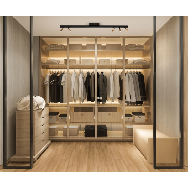 Masterlight 'Dim to Warm' dimbare 5-lichts opbouwspot Tubo met geïntegreerde LED