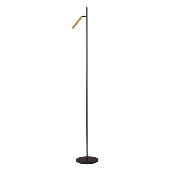 Masterlight 'Dim to Warm' dimbare 1-lichts vloerlamp Flute met geïntegreerde LED