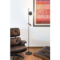 Zafferano Dimbare, draagbare en oplaadbare 2-lichts vloerlamp Super O met geïntegreerde LED