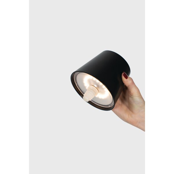 Zafferano Dimbare, draagbare en oplaadbare lamp Poldina Stopper met geïntegreerde LED