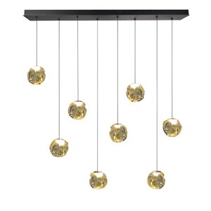Highlight Dimbare 8-lichts hanglamp Melina met geïntegreerde LED