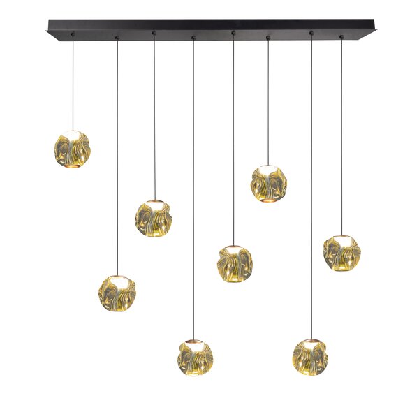 Highlight Dimbare 8-lichts hanglamp Melina met geïntegreerde LED