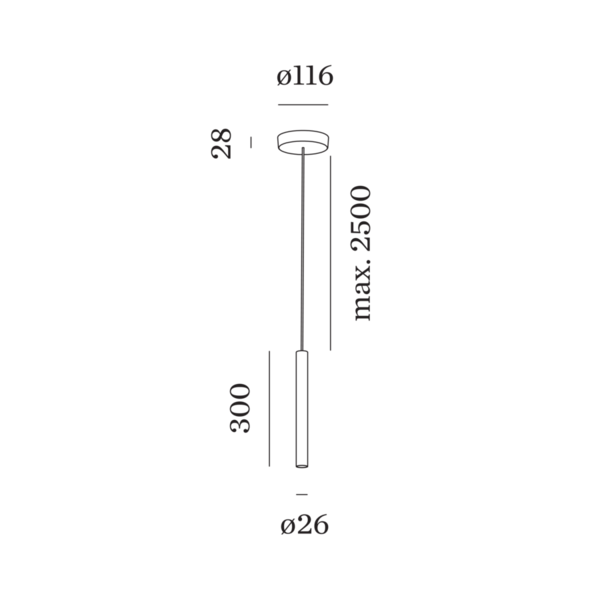 Wever & Ducré Dimbare hanglamp Match 3.0 met geïntegreerde LED