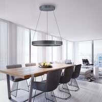 Neuhaus Pure In hoogte verstelbare en dimbare hanglamp Pure E-Clipse met geïntegreerde LED | Ø 70 cm