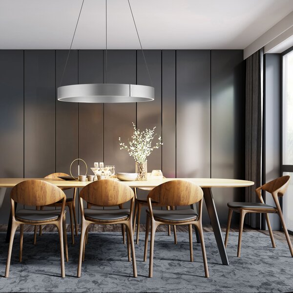 Neuhaus Pure In hoogte verstelbare en dimbare hanglamp Pure E-Clipse met geïntegreerde LED | Ø 70 cm