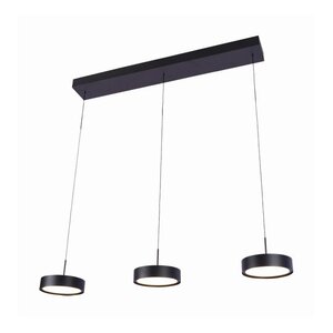 Freelight Dimbare én in hoogte verstelbare 3-lichts hanglamp Alieno met geïntegreerde LED